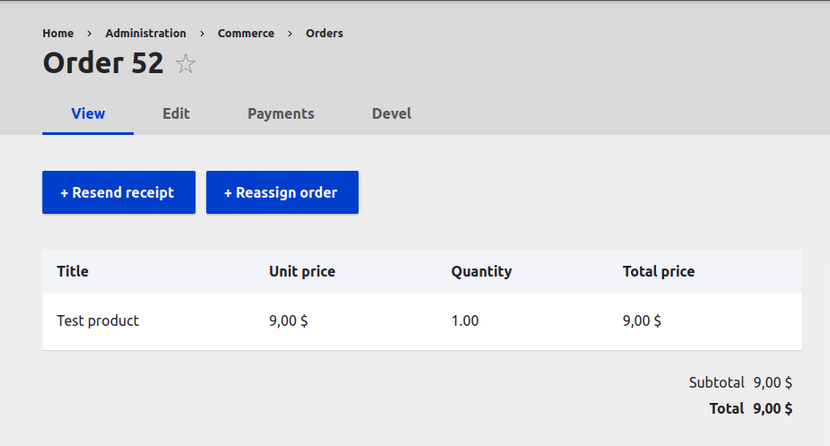 Example of a starting order number in Drupal Commerce