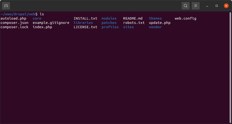 Drupal installation dir