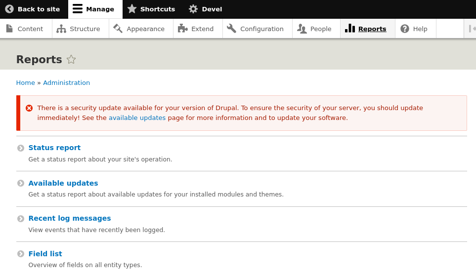 Drupal Security Update (Core)